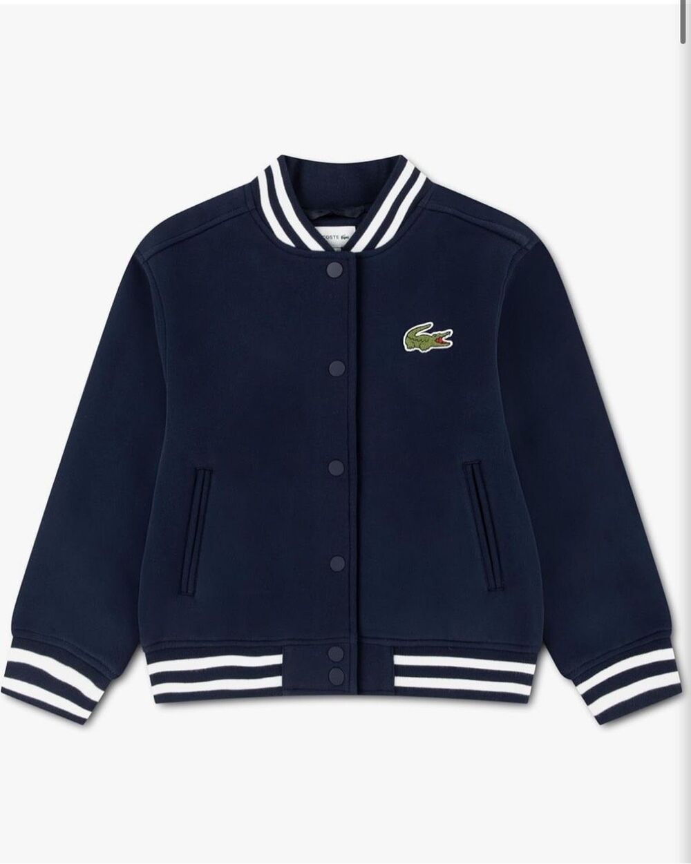 Lacoste preppy boys varsity navy XL jacket